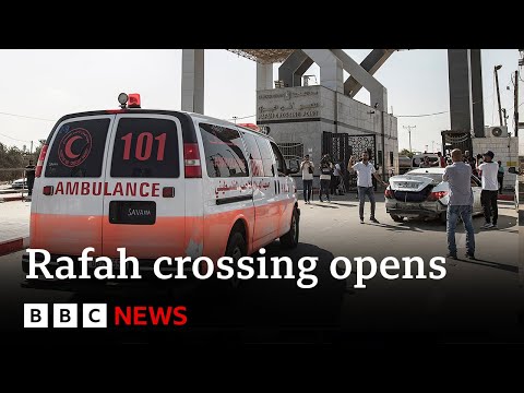 Rafah crossing from Gaza to Egypt reopens for first time since Israel siege began – BBC News