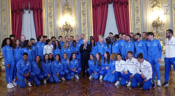 Azzurri atletica e pentathlon da Mattarella