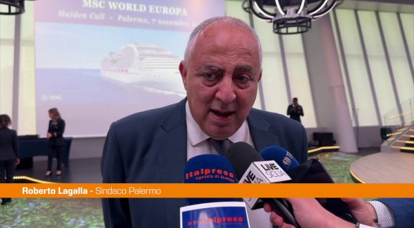 Palermo, sindaco “Avere qui la Msc World Europa è motivo d’orgoglio”