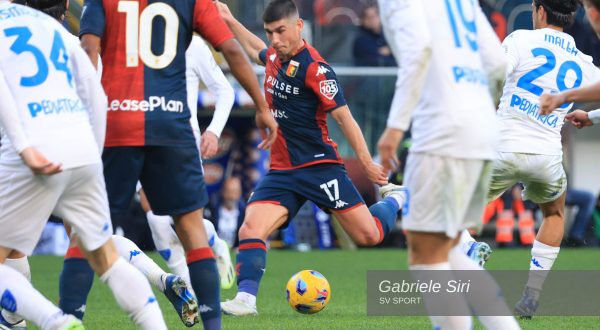 Genoa-Empoli 1-1, Cancellieri risponde a Malinovskyi