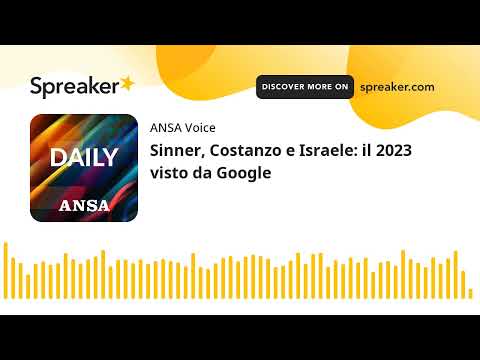 Sinner, Costanzo e Israele: il 2023 visto da Google