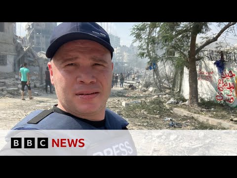 Fleeing north Gaza: ‘It was a journey through hell’ | BBC News