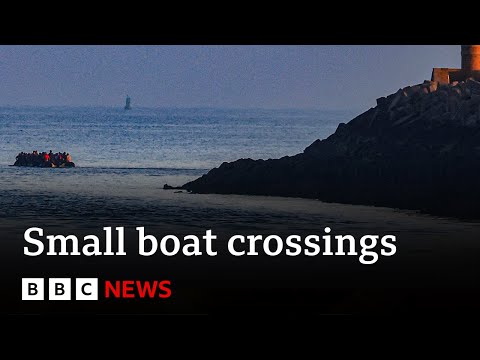 Number of small boats crossing Channel down, officials say | BBC News