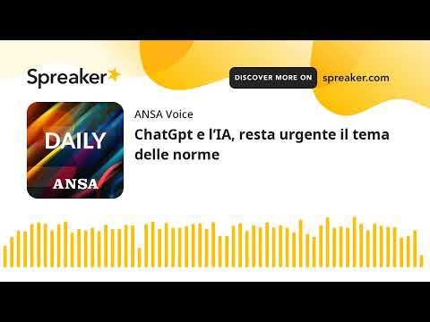 ChatGpt e l’IA, resta urgente il tema delle norme