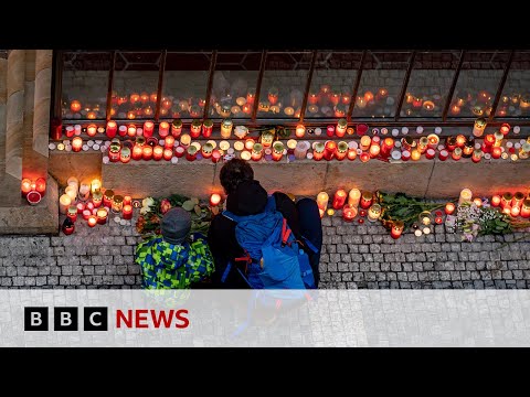 Czech Republic mourns victims of Prague university mass shooting | BBC News