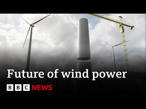 Sweden’s giant wooden wind turbine promises greener future | BBC News