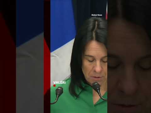 Valérie Plante suddenly collapsed during a news conference on Tuesday. #Shorts #Montreal #BBCNews