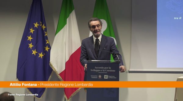 Fontana “Con il Governo accordo importante per la Lombardia”