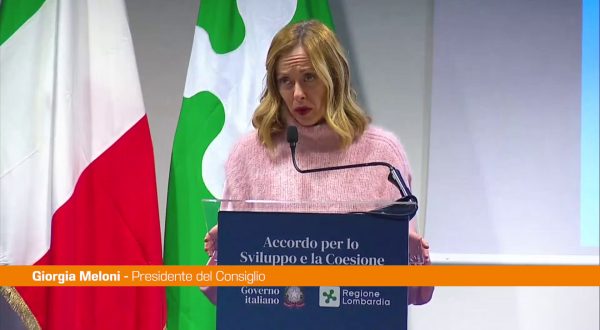 Meloni “Con l’Accordo di Coesione quasi 2 miliardi per la Lombardia”