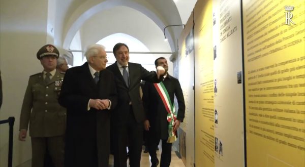 Mattarella a Bari visita mostra sulle stragi nazifasciste