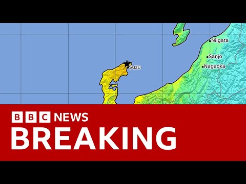 Tsunami warning in Japan after strong earthquake | BBC News