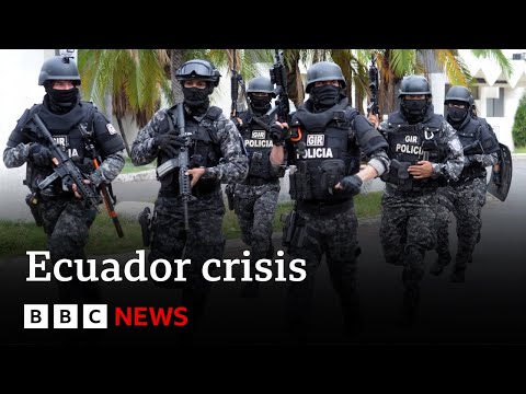 Ecuador crisis – President declares country at war with drugs gangs | BBC News