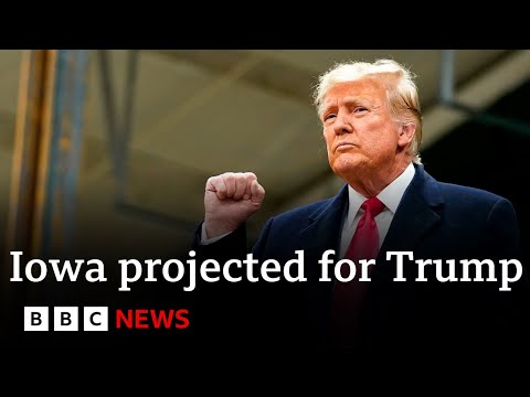 Iowa caucuses: Trump projected to win first vote of Republican nomination race