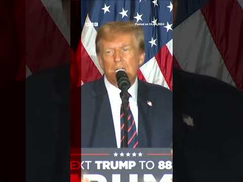 Donald Trump mocks Nikki Haley after winning New Hampshire. #DonaldTrump #Shorts #BBCNews