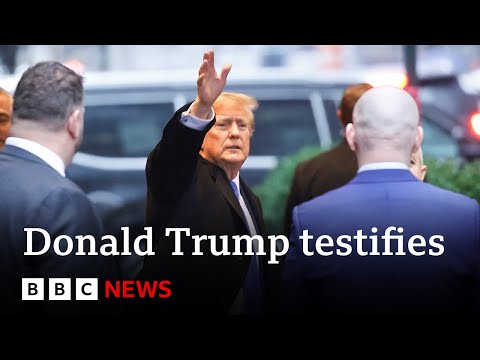 Donald Trump testifies in E Jean Carroll defamation case | BBC News