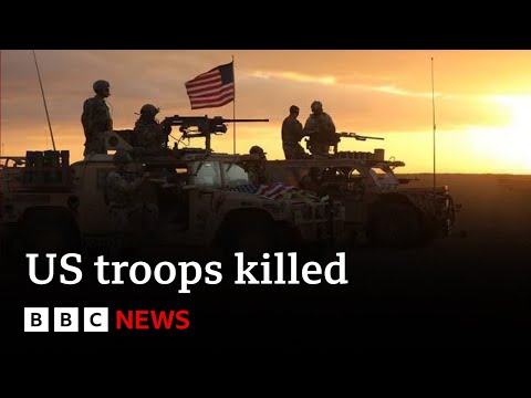 US troops killed and dozens injured in drone attack on Syria-Jordan border | BBC News