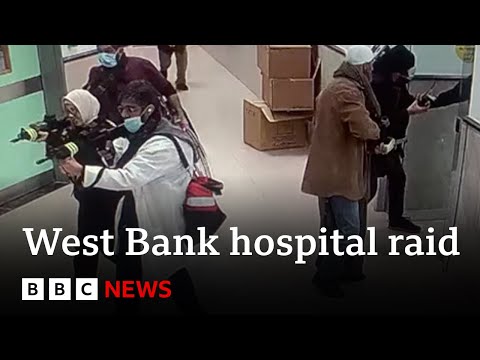 Israel West Bank hospital raid kills three Palestinian fighters | BBC News