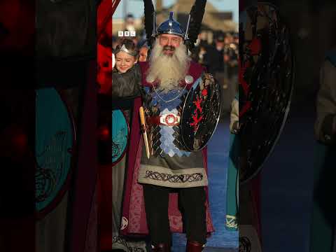 Shetland has been celebrating its viking connections for over 140 years. #Shorts #UpHellyAa #BBCNews