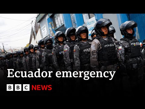 Ecuador: State of emergency declared after notorious drug gang boss escapes from prison | BBC News