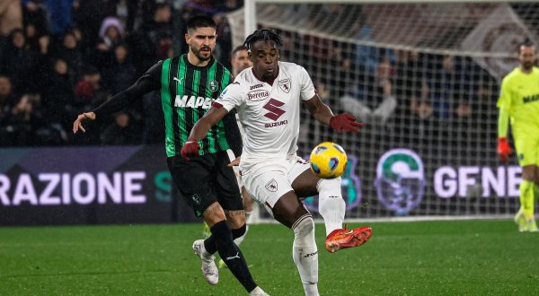 Zapata risponde a Pinamonti, fra Sassuolo e Torino è 1-1