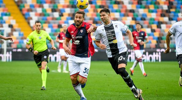 Udinese-Cagliari 1-1, Gaetano risponde a Zemura