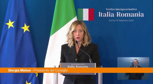 Meloni “Tra Italia e Romania rapporti molto forti”