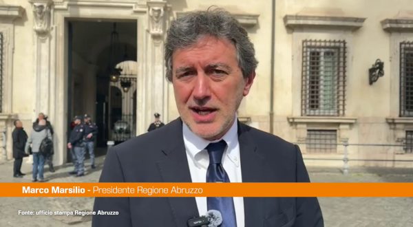 Marsilio “Dal Cipess finanziamento primi lotti ferrovia Roma-Pescara”