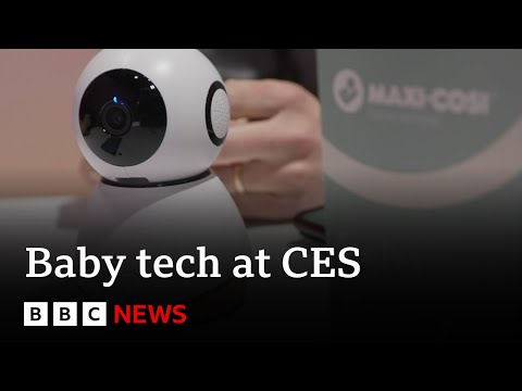 New technology designed to make parenting easier on show at CES | BBC News