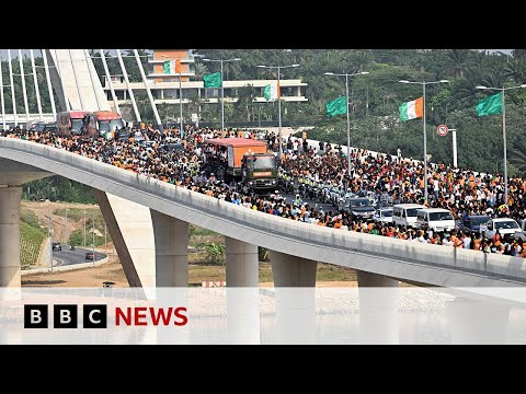 Ivory Coast football fans celebrate Africa Cup of Nations win | BBC News