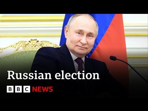 Putin promises gains in Ukraine as he campaigns for re-election | BBC News