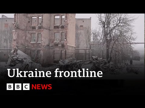 Ukraine frontline: exhaustion of war in battle-weary town | BBC News