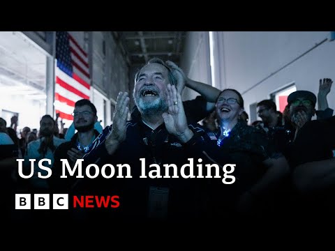 US company makes historic Moon landing | BBC News