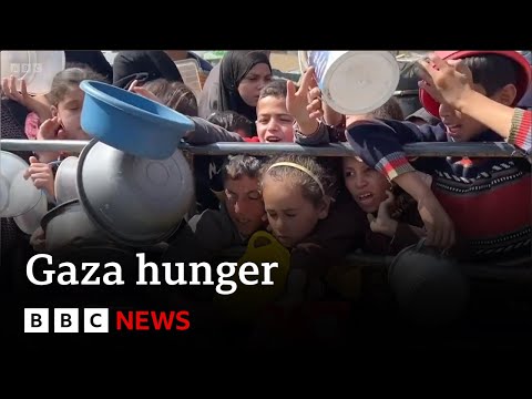 Children in Gaza face starvation as Israeli offensive continues | BBC News