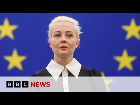 Yulia Navalnaya addresses European Parliament after Alexei Navalny’s death | BBC News