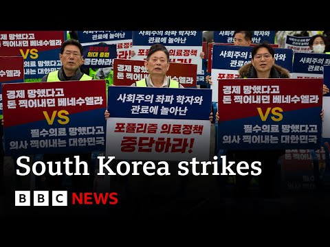 South Korea: Doctors on strike face arrest if they do not return to work | BBC News