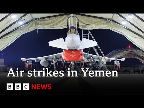 US launches more strikes against Houthis in Yemen | BBC News