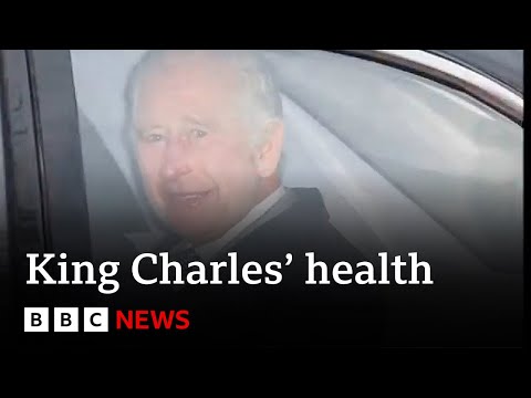 King meets Prince Harry as he “steps back” from duties for cancer treatment | BBC News