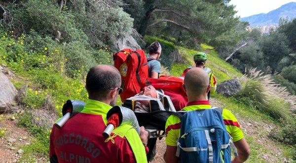 Climber ferito gravemente dopo una caduta di 20 metri a Monte Pellegrino