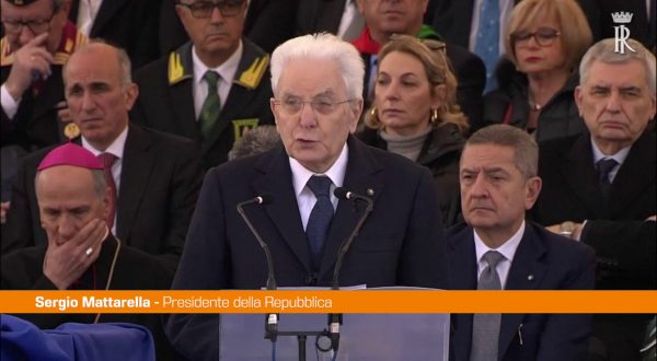 Mattarella a Cassino “Interrompere il ciclo drammatico di violenza”