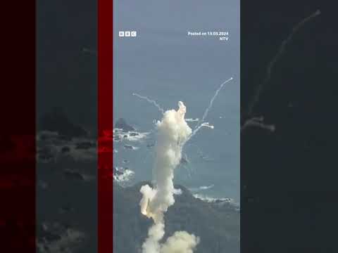 Japan ‘Kairos’ rocket explodes seconds after launch. #Shorts #SpaceOne #BBCNews