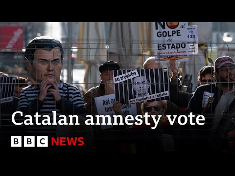 Spanish MPs to vote on amnesty bill for Catalan separatists | BBC News