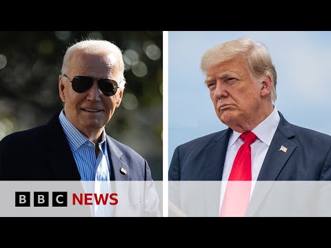 Joe Biden and Donald Trump in Texas for competing visits to US-Mexico border | BBC News