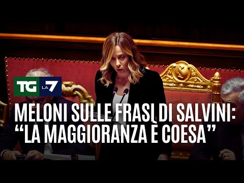 Meloni sul caso delle frasi di Salvini sul voto russo: “La maggioranza è coesa”