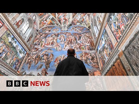 Sistine Chapel: A look inside after crowds leave | BBC News