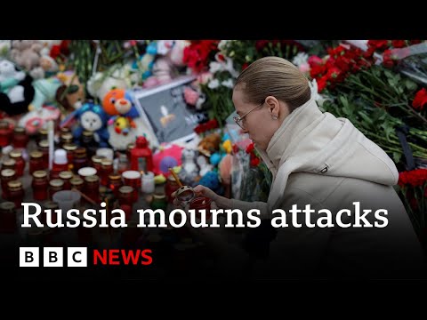 Russia launches air strikes on Ukraine in Moscow attack aftermath | BBC News