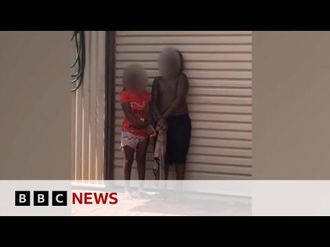 Australian man charged after allegedly restraining children | BBC News