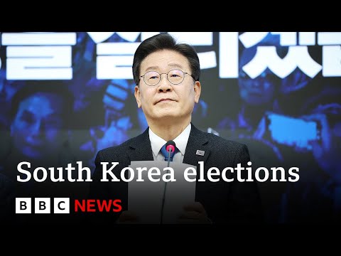 South Korean opposition wins parliamentary vote in landslide | BBC News