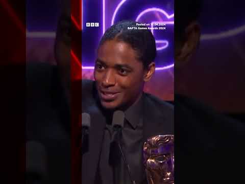 The award for best lead performance goes to Nadji Jeter #SpiderMan2 #BaftaGamesAwards #Shorts