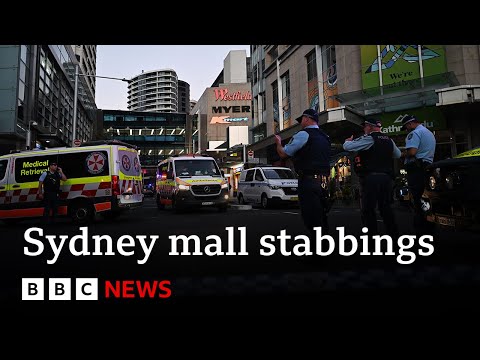 Sydney stabbings: Man shot after multiple stabbings at Sydney mall | BBC News