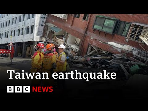 Taiwan hit by biggest earthquake in 25 years with at least four people dead | BBC News